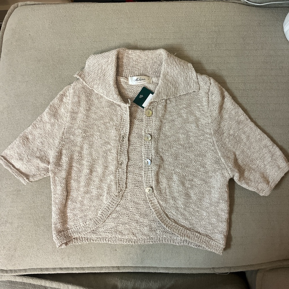Mahina Taupe Knit Sweater